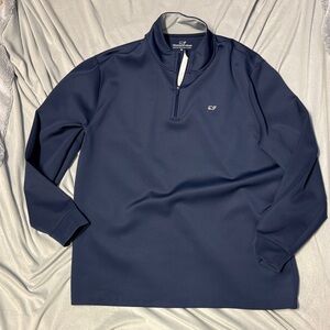 Vineyard Vines Blue Quarter-Zip Pullover